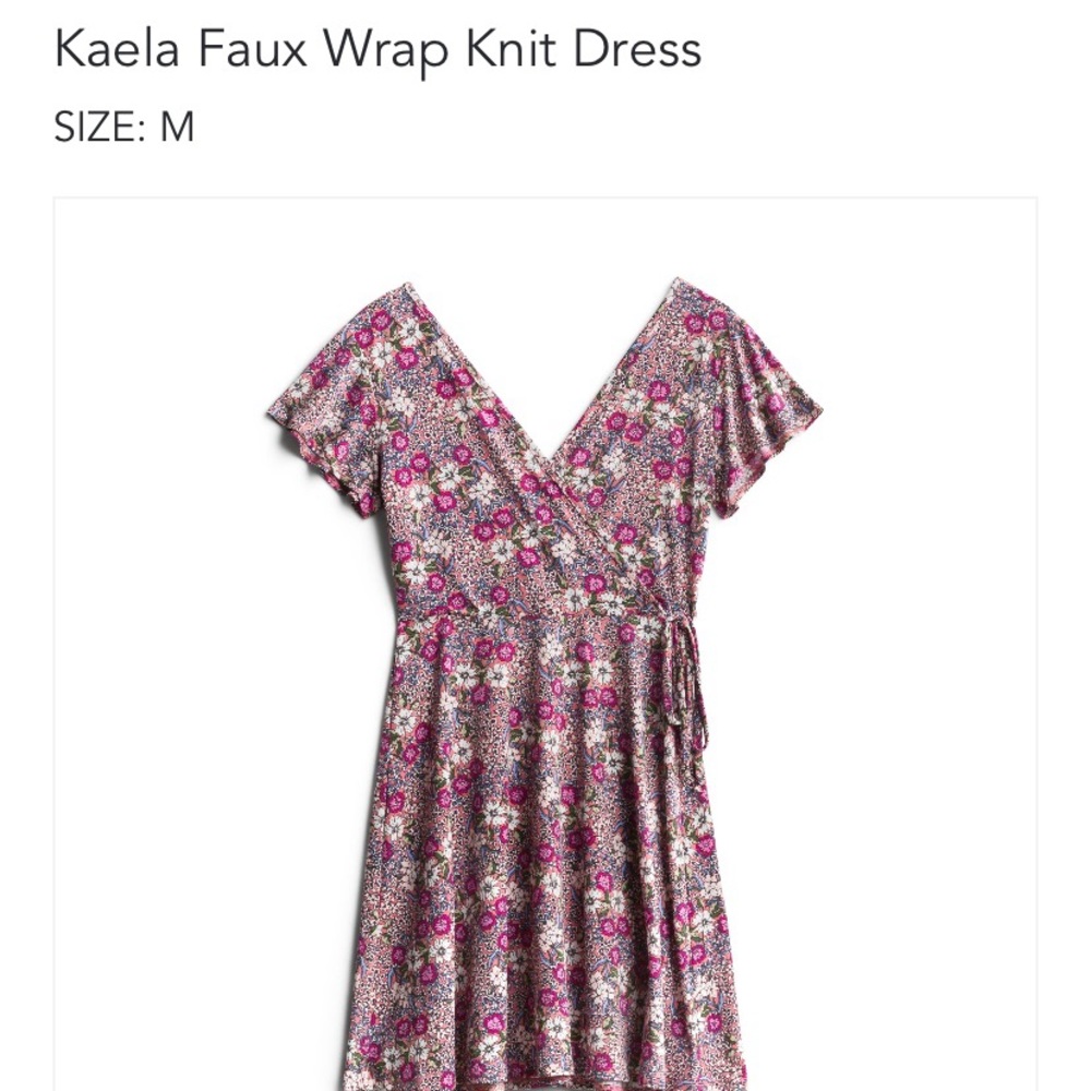 NWT Kaileigh Kaela faux wrap knit dress